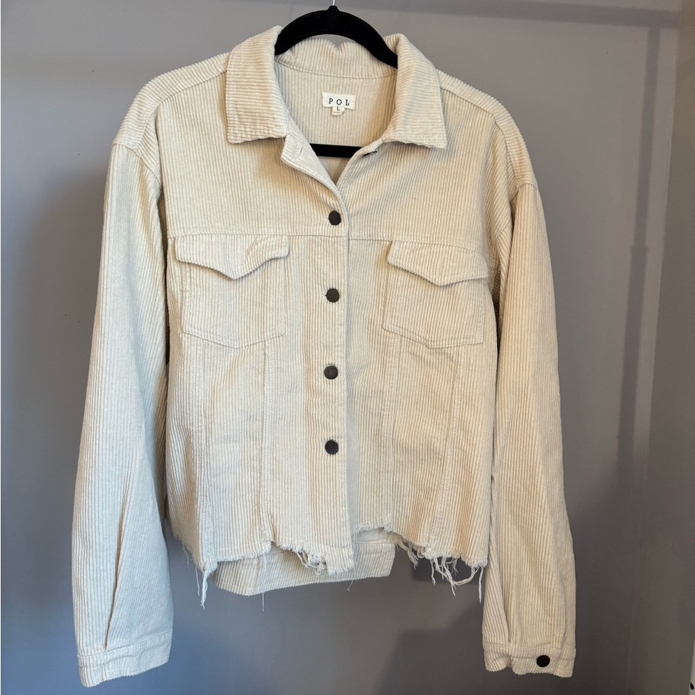 Barely Worn - PLO Women's Large Corduroy Jacket in Cream